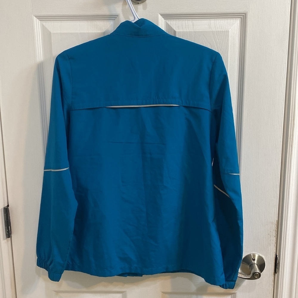 New Balance Turquoise Running Hiking Jacket Coat Women’s Size Small Reflective - Picture 8 of 8